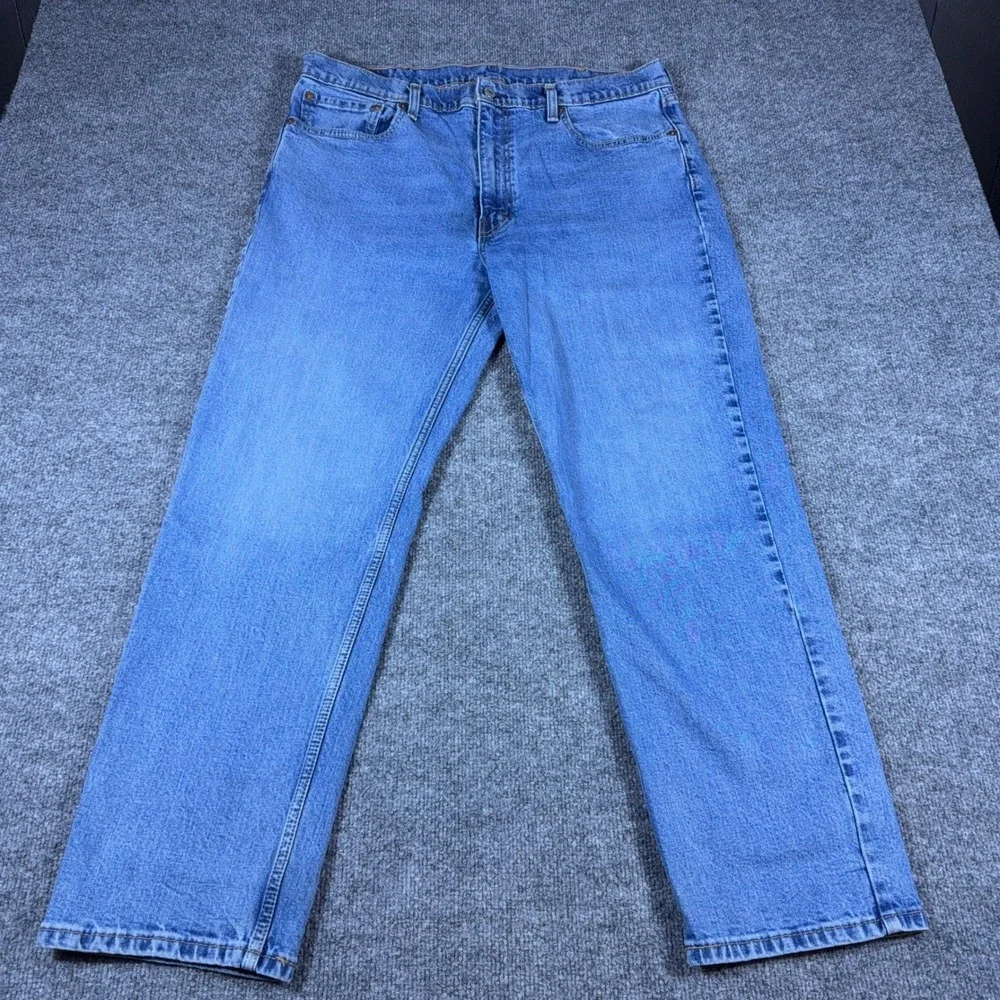 Levis 550 Mens Relaxed Fit Tapered Leg Blue Denim Jeans 38x30 00550-0059